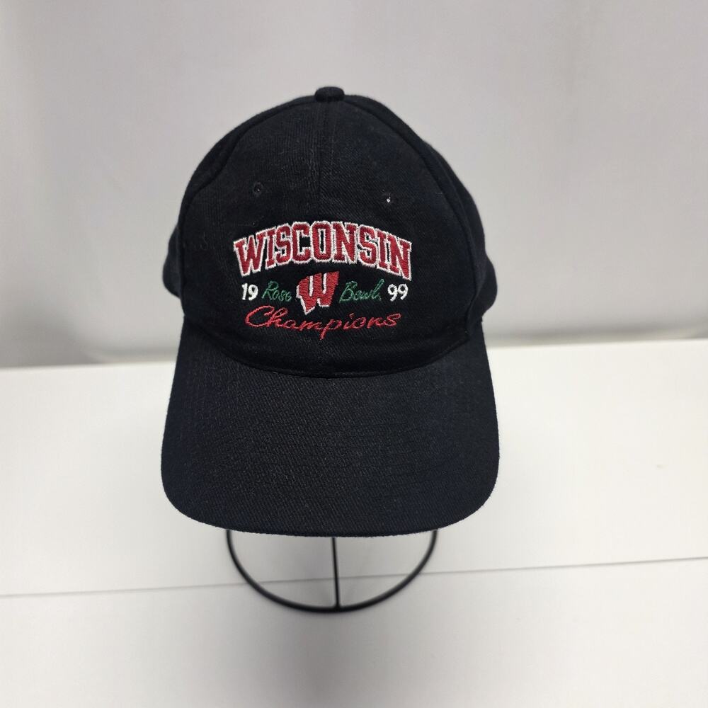 Vintage 90s WISCONSIN BADGERS 1999 Rose Bowl Champions Snapback Baseball Hat